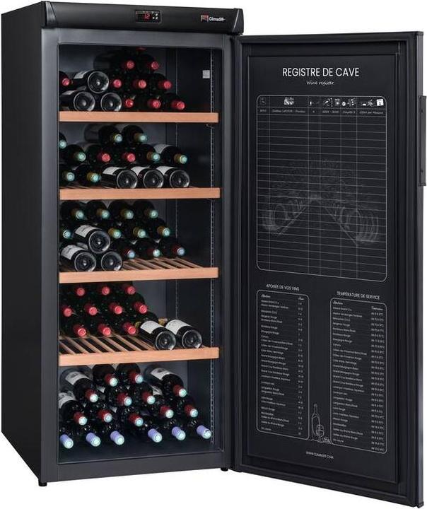 Produktbild Climadiff Weinkühlschrank RESERVE275F Freistehend, 1 Zone, 264