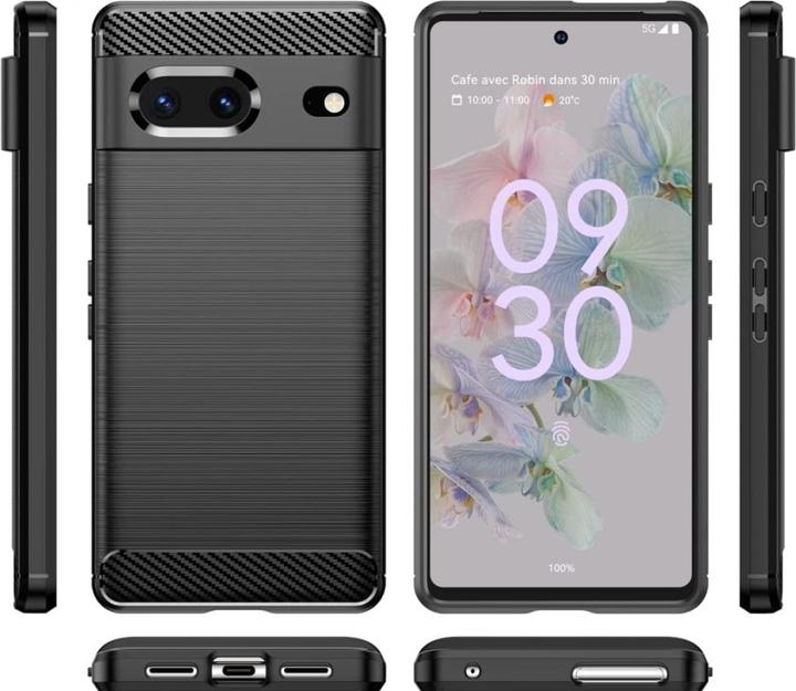 Actual product image Screenguard Carbon Brushed Soft TPU Case (Google Pixel 7)