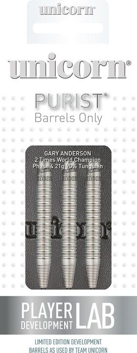 Immagine prodotto Unicorn Fase 4 Gary Anderson Purist Steel Barrel