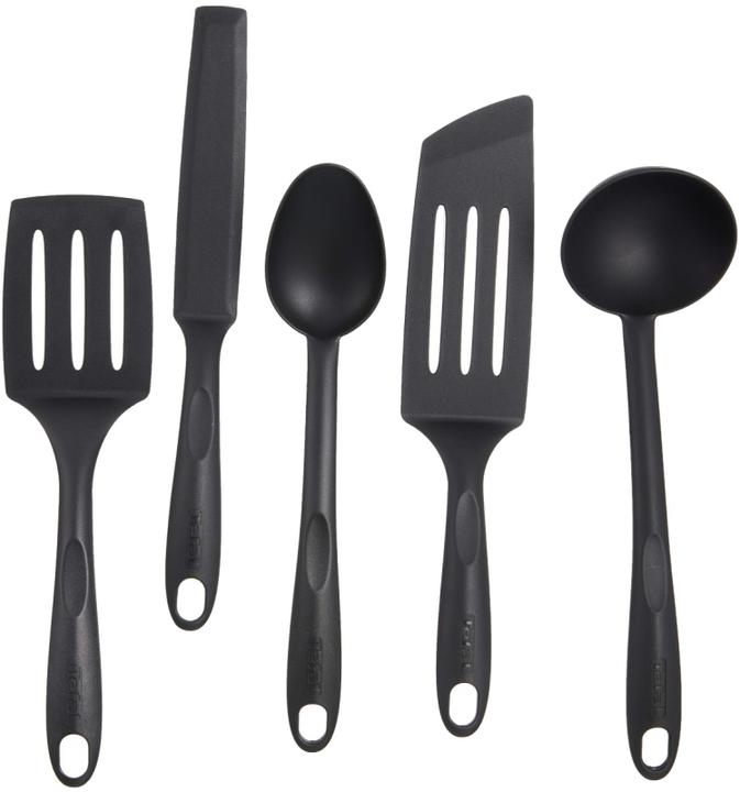 Actual product image Tefal Kitchen tool set, material high-quality nylon, black