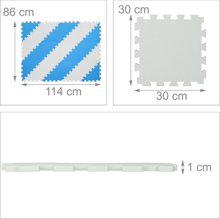 Actual product image Relaxdays Puzzle mat (30 x 30 x 1 cm)