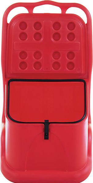 Immagine prodotto eurokraft basic Carrello universale, ideale per materiale sfuso, capacità 75 l, rosso.