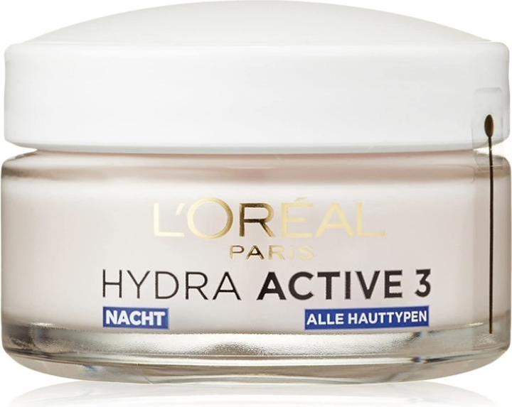 Produktbild L'Oréal Paris L'Oréal, Hydra aktiv, intensiv feuchtigkeitsspenstig Creme, 50 ml (50 ml, Nachtcreme)