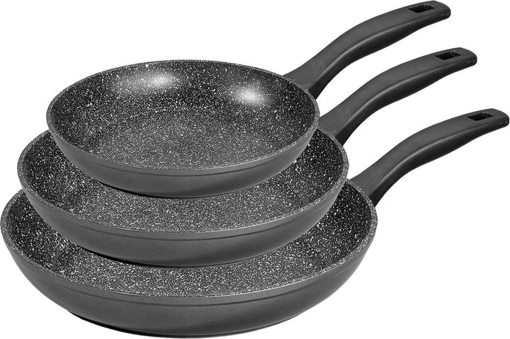 Produktbild Stoneline Made in Germany 3tlg. Pfannen Set, 20/24/28cm (20 cm, Pfannenset + Topfset, Aluminium)