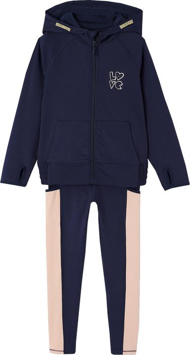 Produktbild Vertbaudet Mädchen Sport-Set: Kapuzensweatjacke & Leggings aus Funktionsmaterial (110)