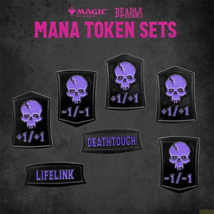 Actual product image Beadle & Grimm´s Magic the Gathering Dice and Token Pack Black Mana