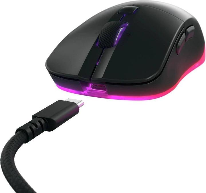 Actual product image CHERRY xtrfy M50 Black Wireless Mouse (Wireless, Cable)