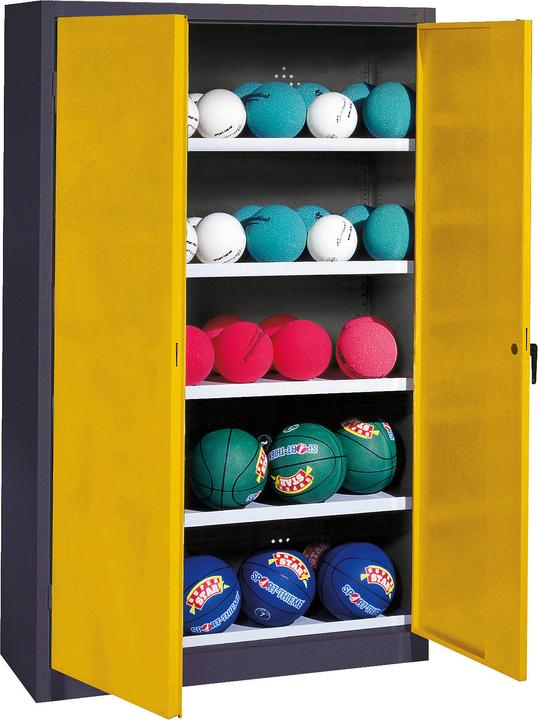 Produktbild C+P Ballschrank (HxBxT: 195x150x50 cm, mit Vollblech-Flügeltüren, Typ 3)