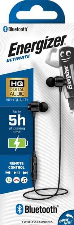 Actual product image Energizer Bluetooth headphones - CIBT20, black (5 h, Wireless)