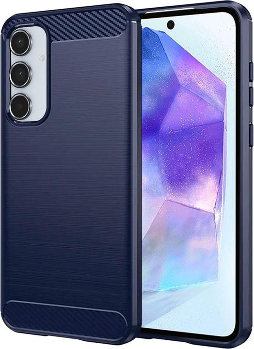 Immagine prodotto Techsuit - Carbon Silicone - Samsung Galaxy A55 5G - Blue (Samsung Galaxy A55)