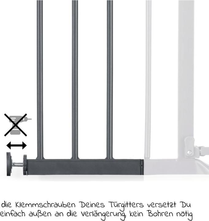 Produktbild Hauck Safety Gate Extension 21 cm Dark Grey (21 cm)