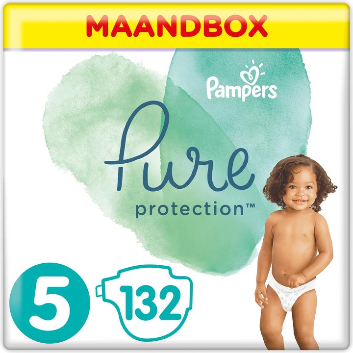 Produktbild Pampers Pure Protection (Gr. 5, Monatsbox, 132 Stück)