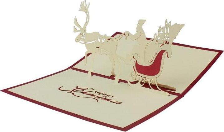 Image du produit JTI Carte de Noël pop-up faite à la main - n° 4 (1 pcs)