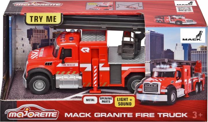 Actual product image Majorette Mack Granite Fire Truck