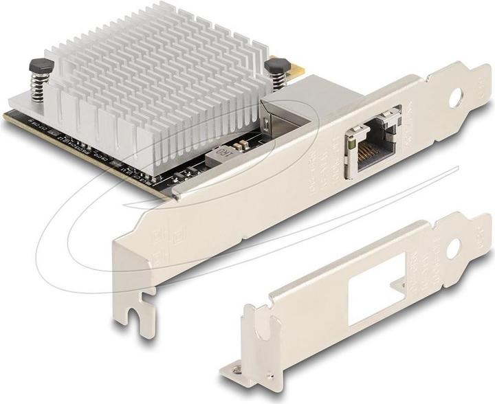 Actual product image Delock 90758 - PCI Express x4 network card 10 Gigabit LAN 1 x RJ45 AQC107S (PCI-E x4)