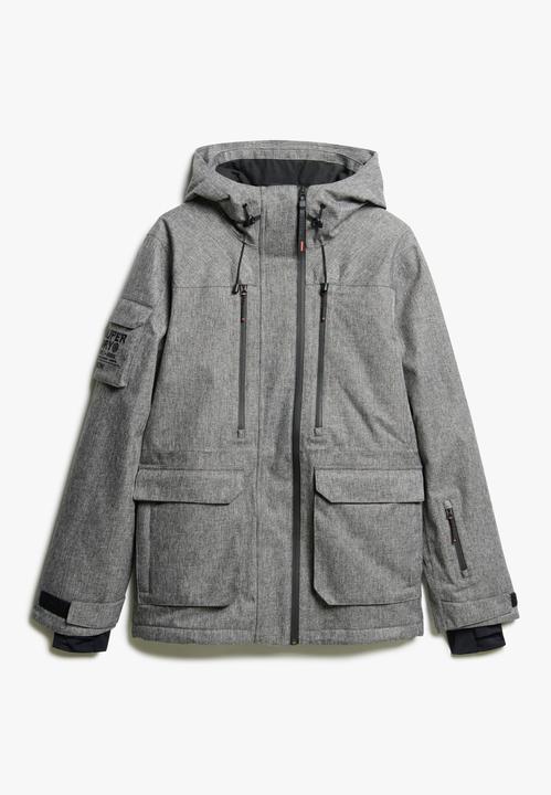 Actual product image Superdry SKI PEAK RESCUE JACKET Heren Wintersportjas - Dark Grey Marl - Maat 2XL (XXL)