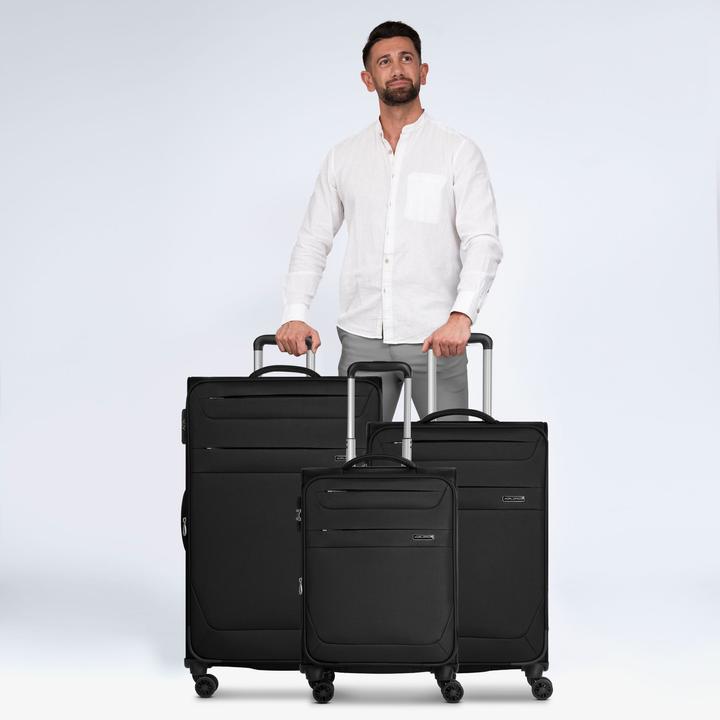 Immagine prodotto Worldpack Set di valigie Chicago con piega ad espansione (186 l, XL (da 115l))