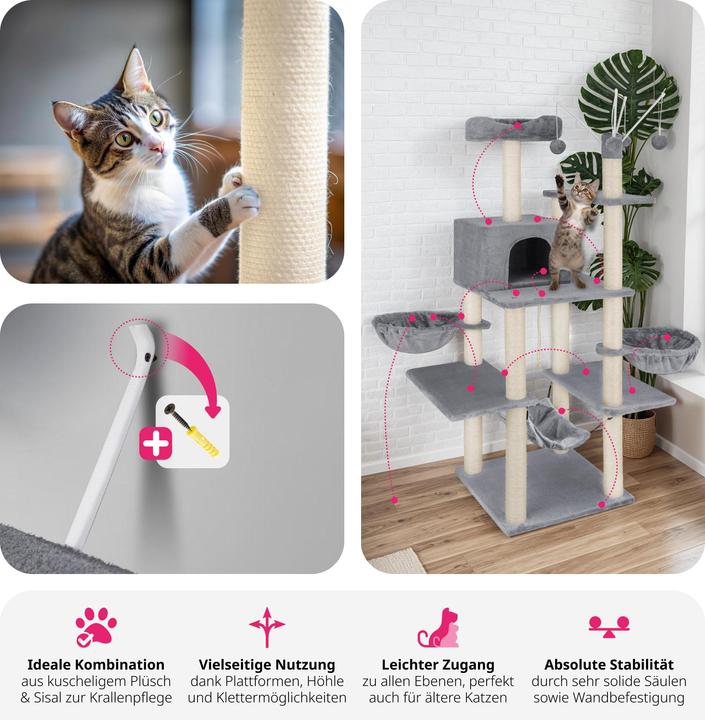 Actual product image tectake Lilou (165 cm, Grey)