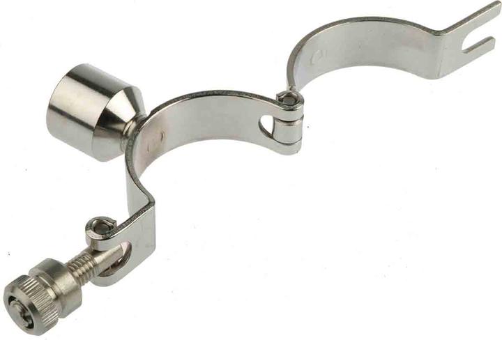 Actual product image Rs Pro Stainless steel pipe clamp with hinge 2inch, mounting hole 2inch