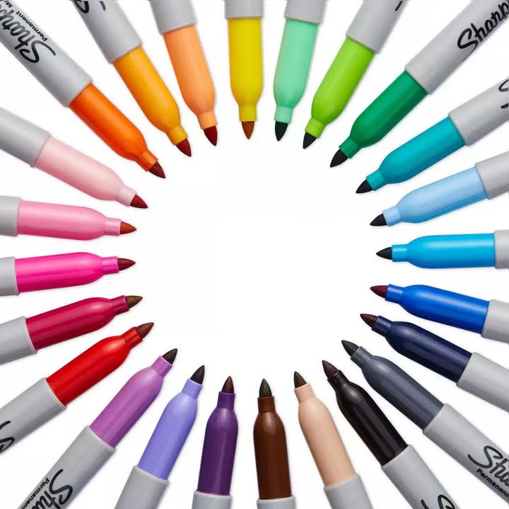 Immagine prodotto Sharpie Marcatore a punta di proiettile fine nella scatola (Arancia, 12 x)