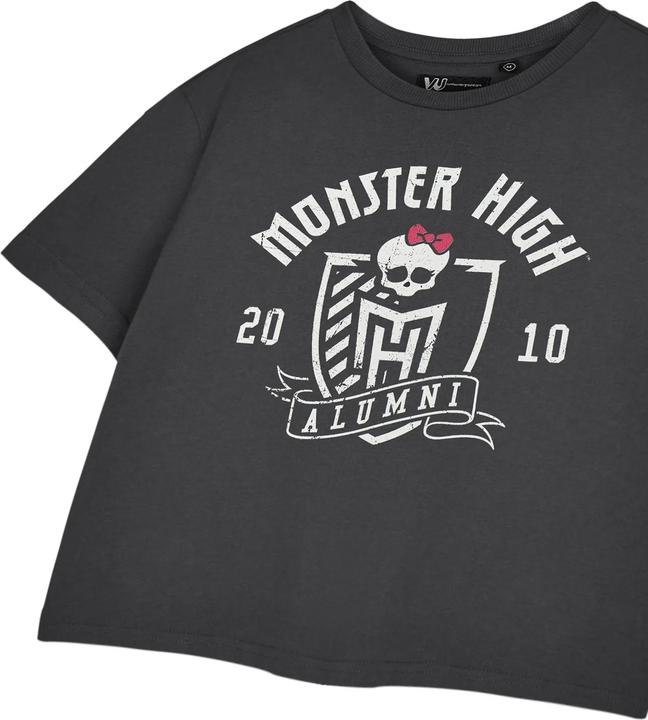 Actual product image Monster High Womens/Ladies Alumni Short-Sleeved Crop T-Shirt (L)