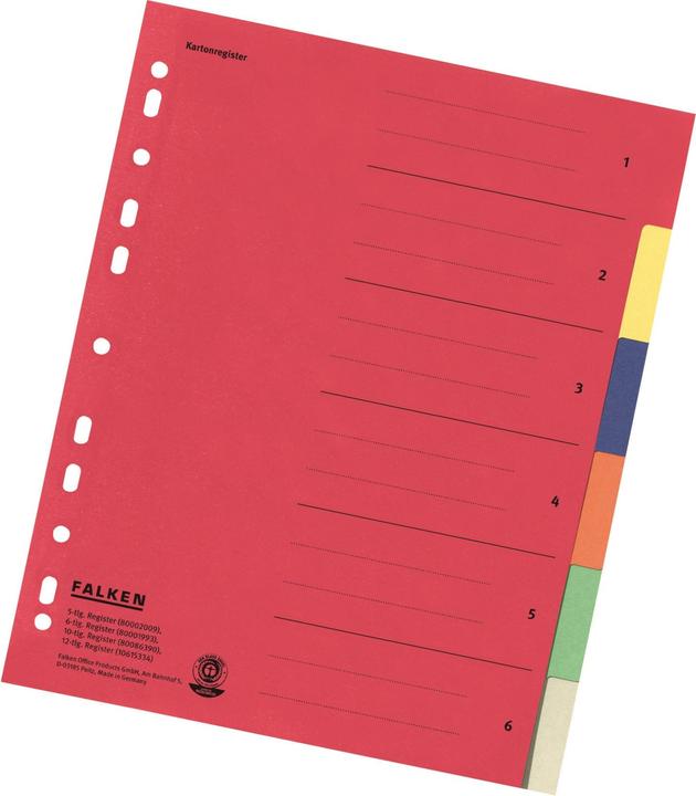 Produktbild Falken Register Karton