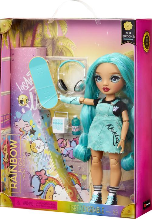Immagine prodotto MGA Rainbow High New Friends Fashion Doll- Blu Brooks (verde acqua)