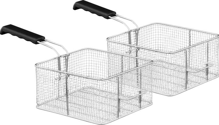 Actual product image Royal Catering Friteuse Edelstahl Doppel Fritteuse Fritöse Elektro 2 X 16 L Gastronomie 6000 W