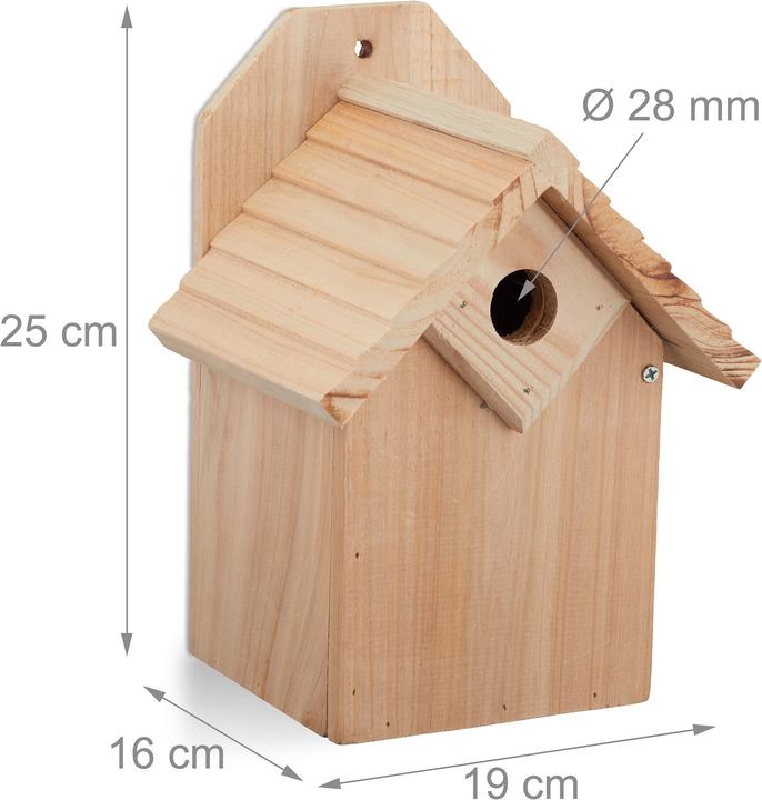 Actual product image Relaxdays Fuglekasse