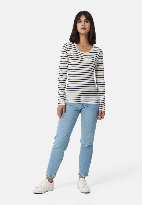 Actual product image Cash-Mere Kaschmir Rundhals Pullover gestreift (L)
