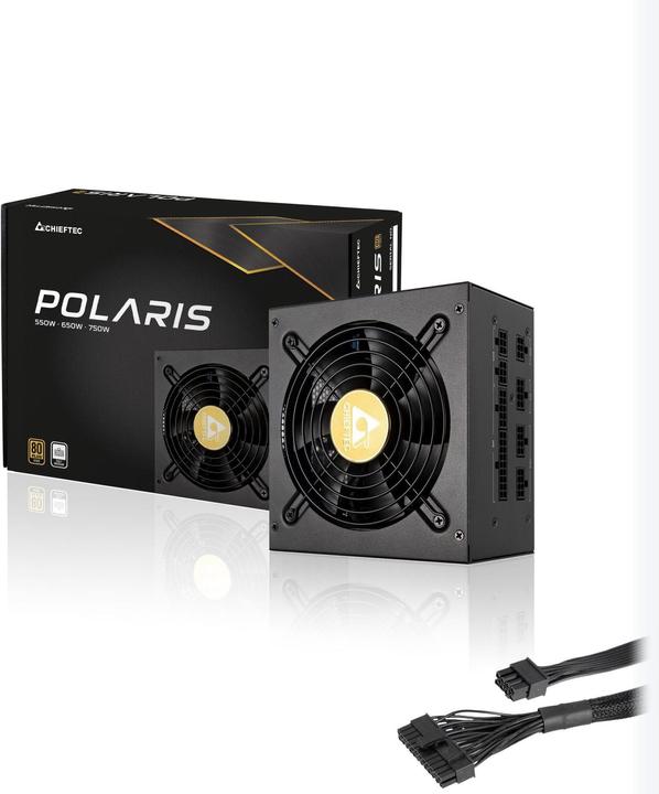 Produktbild Chieftec Polaris /, 2.4, 80 PLUS, Aktives PFC (650 W)