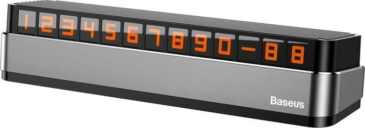 Actual product image Baseus Moonlight Box Series Temporary Parking Number Plate Dark gray