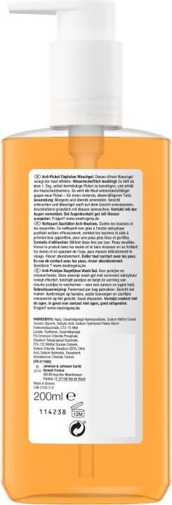 Image du produit Neutrogena Gel nettoyant anti-boutons (Gel, 200 ml)