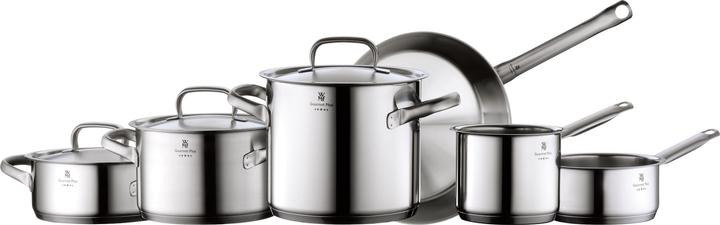 Produktbild WMF Kochtopf Gemüse- Suppentopf Induktion 24cm hoch 8,8l Gourmet Plus Edelstahl (24 cm, Kochtopf, Edelstahl)