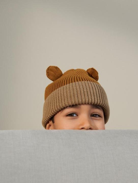 Actual product image Liewood Knitted Beanie Golden Oat