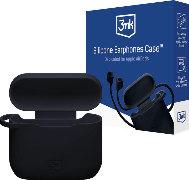 Actual product image 3MK Apple AirPods 3rd gen. - Silicone AirPods Case Black (Headphone bag)
