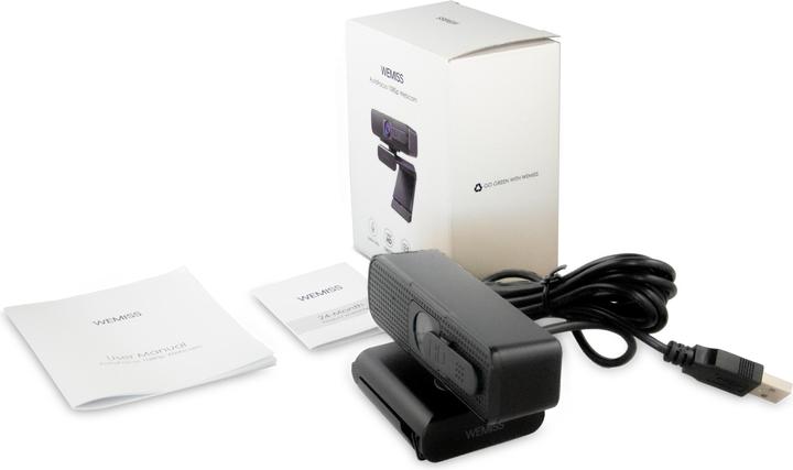 Actual product image Wemiss CM-A1 Stream Series Autofocus Full HD Webcam with 1/3" CMOS Sensor black (2.10 Mpx)