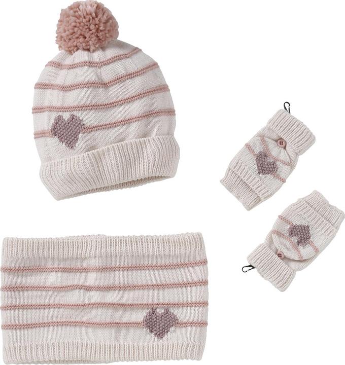 Produktbild Vertbaudet Mädchen-Set: Mütze, Rundschal & Handschuhe