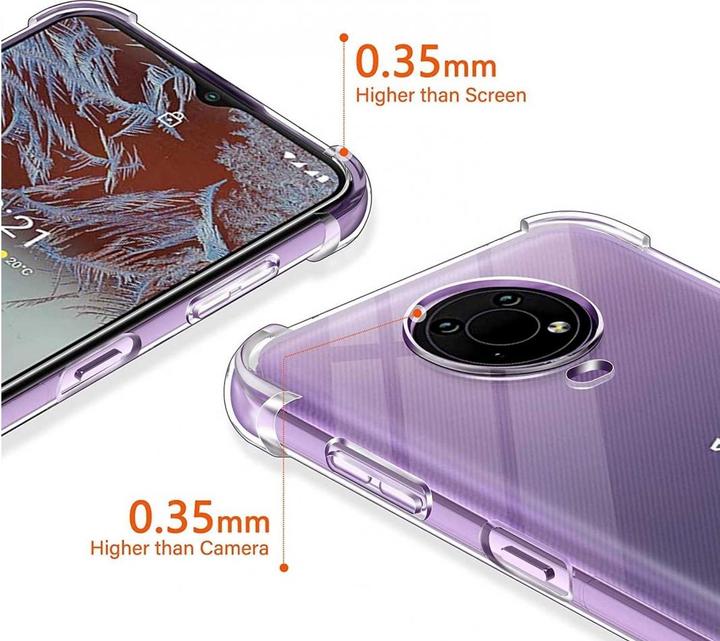 Produktbild Screenguard Nokia G10 Hülle Crystal Soft Airbag Bumper (Nokia G10)