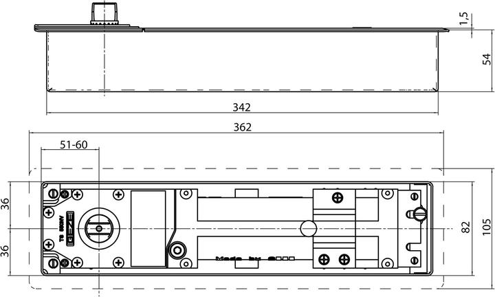Produktbild Geze Bodentürschliesser STOP TS 550 NV (Indoor)