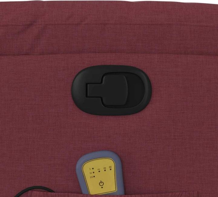 Produktbild VidaXL Massagesessel mit Aufstehhilfe Weinrot Stoff