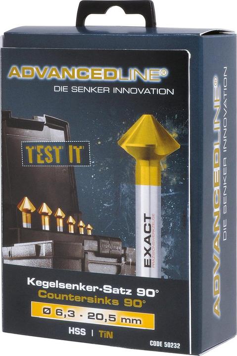 Produktbild Exact Kegelsenker 23 mm HSS TiN 50229 Zylinderschaft 1 St. (50229) (23,0 Millimeter)