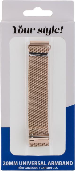 Produktbild Peter Jäckel Armband 20mm Milanaise Rose Gold (20 mm, Metall)