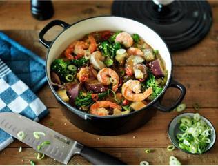 Actual product image BK Bourgogne Braadpan 28 cm Royal Blue (28 cm, Frying pan)