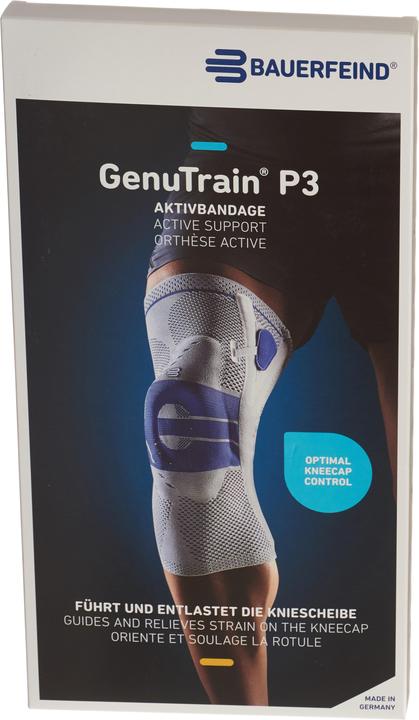Produktbild GenuTrain P3 Aktivbandage Grösse 4 links titan (4)