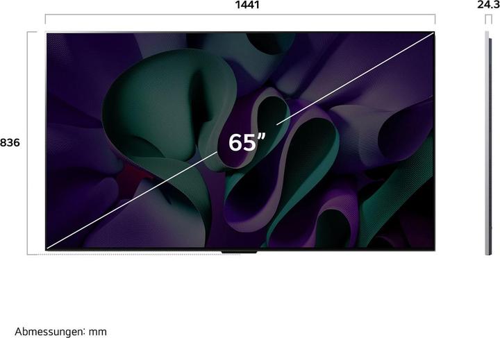 Actual product image LG OLED65M49LA OLED evo Signature TV 164 cm (65) Gallery Design (65", OLED, 4K)