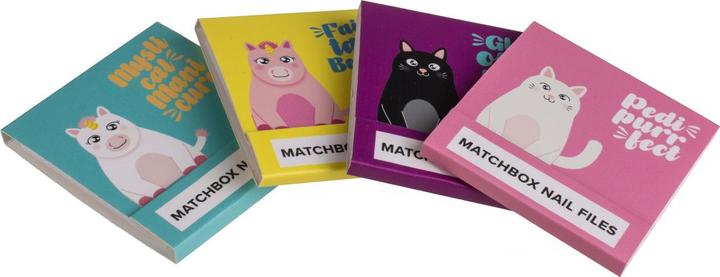 Actual product image Out of the blue Matchbox Nail File Set of 4