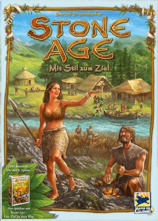 Hans im Glück Stone Age: With Style to the Goal, board game, for 2-5 players, from 10 years (DE expansion) (German)