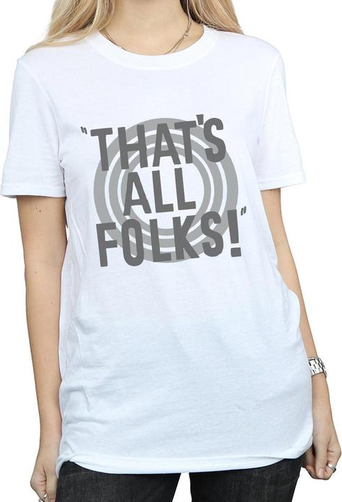 Produktbild Looney Tunes That's All Folks Text TShirt (XL)