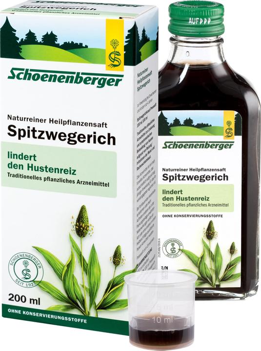 Actual product image Schönenberger Ribwort natural medicinal plant juice, 200 ml solution